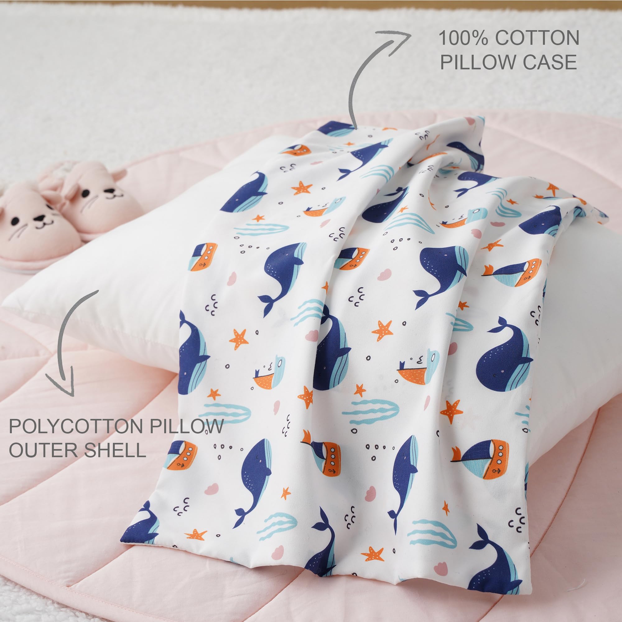 100% Cotton Printed Kids Sleeping Pillow