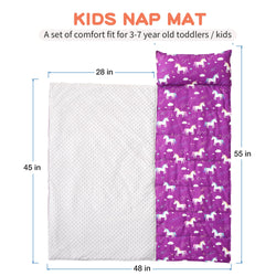 Removable Pillow Toddler Nap Mat